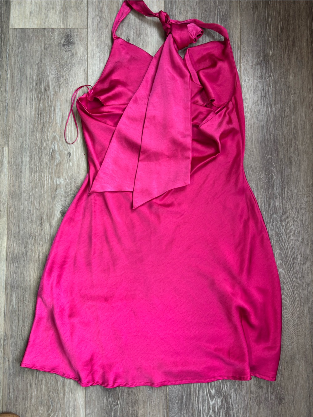 Altar'd State Fuchsia Tied Halter Dress - Picture 4 of 4